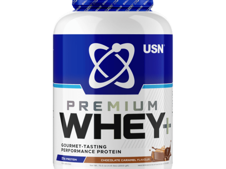 USN Whey+ Protein 2kg Chocolate Caramel For Sale