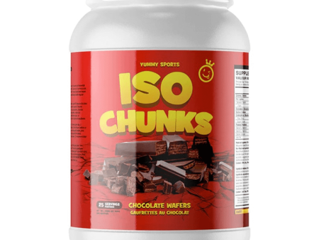 Yummy Sports ISO Chunk 25 Serv 800g Chocolate Wafers For Discount