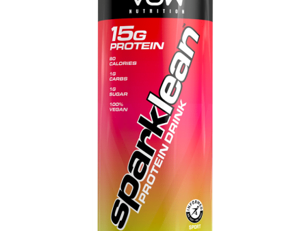 VOW Nutrition Sparklean Protein Drink 12x330ml Strawberry & Lime Supply