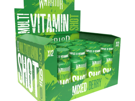 Warrior Multi-Vitamin Shots 12x60ml Citrus Fashion