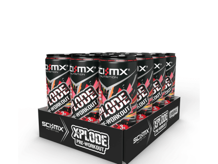 SCI-MX X-PLODE Pre-Workout Energy Drink 12x330ml Atomic Passion Online now