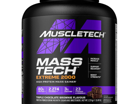 Muscletech Mass Tech Extreme 3.18kg Triple Chocolate Brownie on Sale