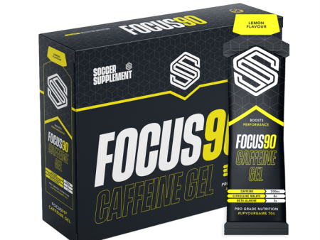 Soccer Supplement Focus90 Caffeine Gel 12x70g Lemon Supply