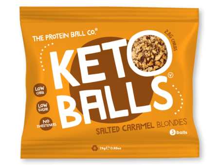 The Protein Ball Co Keto Ball Snack 20x25g Salted Caramel Blondies Cheap