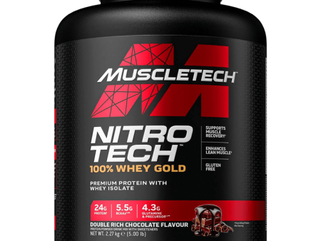 Muscletech Nitro Tech 100% Whey Gold 2.27kg Double Rich Chocolate For Sale