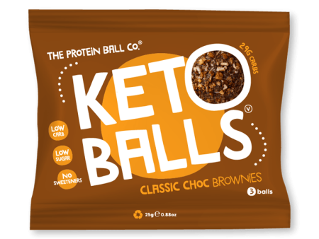 The Protein Ball Co Keto Ball Snack 20x25g Classic Choc Brownies Online