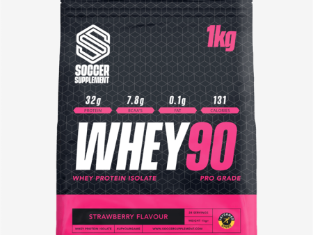 Soccer Supplement Whey 90 1kg Strawberry Online Sale