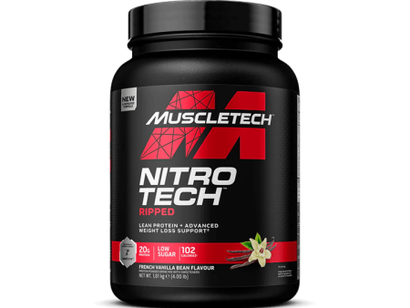 Muscletech Nitro Tech Ripped 1.8kg French Vanilla Swirl For Discount