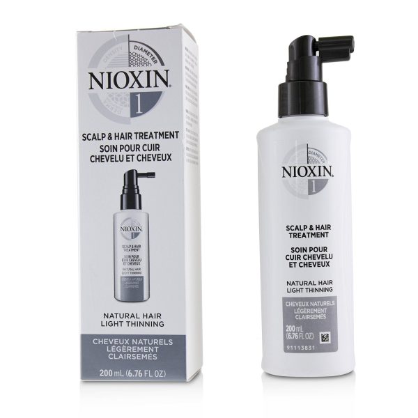 Nioxin Diameter System 1 Scalp & Hair Treatment (Natural Hair, Light Thinning)  100ml 3.38oz Online Sale