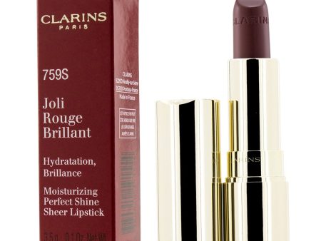 Clarins Joli Rouge Brillant (Moisturizing Perfect Shine Sheer Lipstick) - # 759S Woodberry  3.5g 0.1oz For Discount