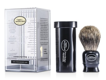 The Art Of Shaving Travel Pure Badger - Black  1pc Supply