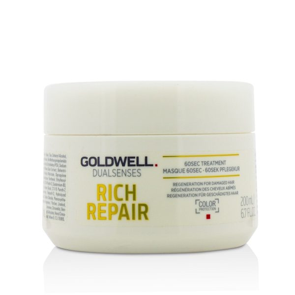 Goldwell Dual Senses Rich Repair 60Sec Treatment (Regeneration For Damaged Hair)  500ml 16.9oz Online Sale