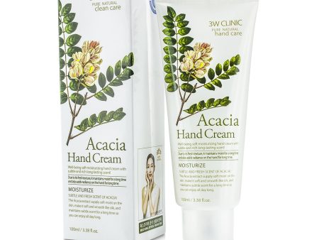 3W Clinic Hand Cream - Acacia  100ml 3.38oz For Discount