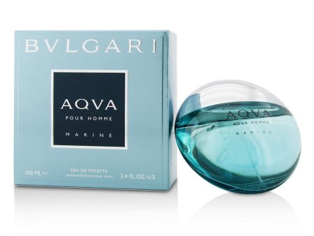 Bvlgari Aqva Pour Homme Marine Eau De Toilette Spray  100ml 3.3oz For Sale