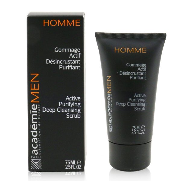 Academie Men Active Purifying Deep Cleansing Scrub  75ml 2.5oz Sale