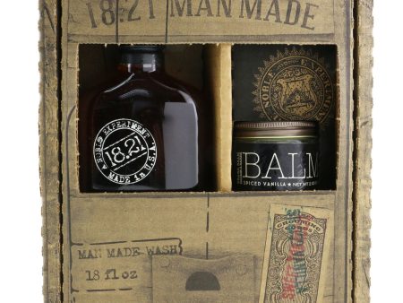 18.21 Man Made Man Made Wash & Balm Set - # Spiced Vanilla: 1x Shampoo, Conditioner & Body Wash 530ml + 1x Beard Balm 56.7g  2pcs Online Hot Sale