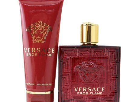 Versace Eros Flame Coffret: Eau De Parfum Spray 100ml 3.4oz + Shower Gel 100ml 3.4oz  2pcs Online