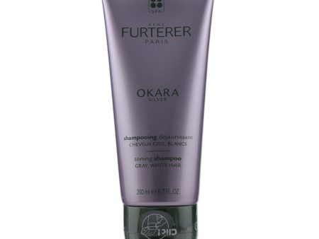 Rene Furterer Okara Silver Silver Radiance Ritual Toning Shampoo (Gray, White Hair)  200ml 6.7oz Online now