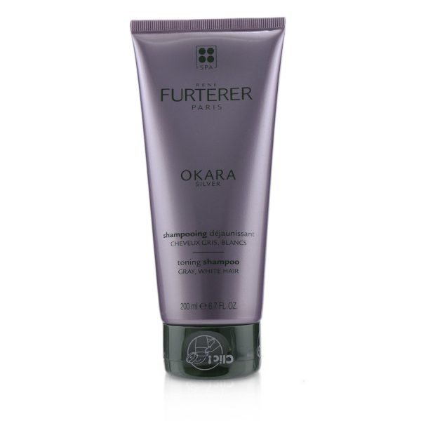 Rene Furterer Okara Silver Silver Radiance Ritual Toning Shampoo (Gray, White Hair)  200ml 6.7oz Online now