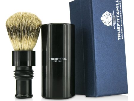 Truefitt & Hill Turnback Traveler Badger Hair Shave Brush - # Ebony  1pc Online