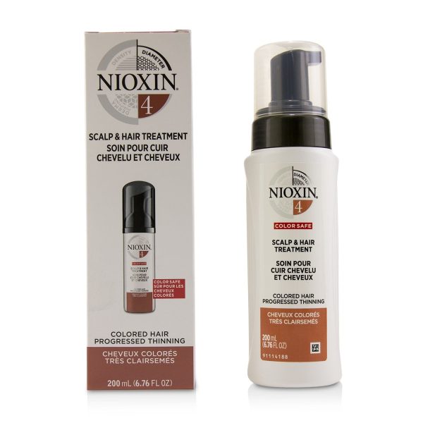 Nioxin Diameter System 4 Scalp & Hair Treatment (Colored Hair, Progressed Thinning, Color Safe)  100ml 3.38oz Online Sale