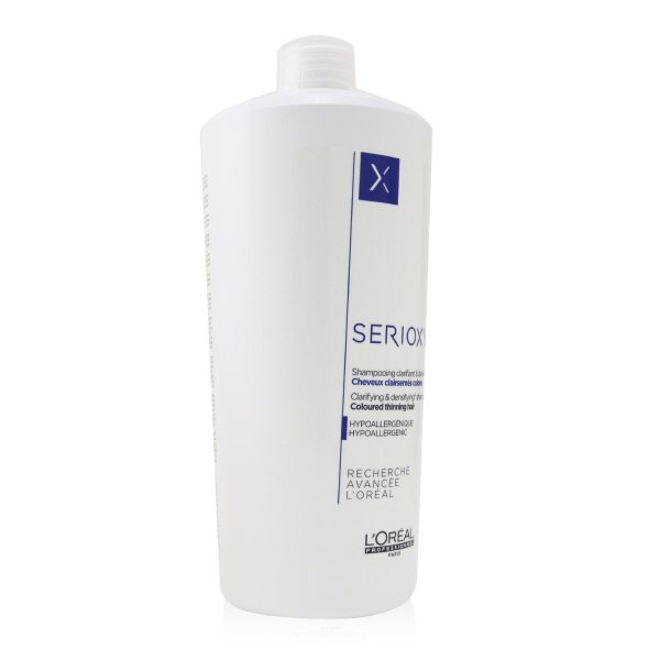 L Oreal Professionnel Serioxyl Clarifying & Densifying Shampoo (Coloured Thinning Hair)  1000ml 33.8oz For Cheap