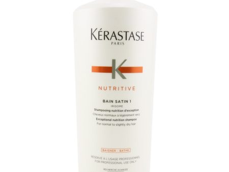 Kerastase Nutritive Bain Satin 1 Exceptional Nutrition Shampoo (For Normal to Slightly Dry Hair)  1000ml 34oz Cheap