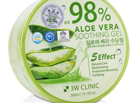 3W Clinic 98% Aloe Vera Soothing Gel  300ml 10.14oz Online Hot Sale