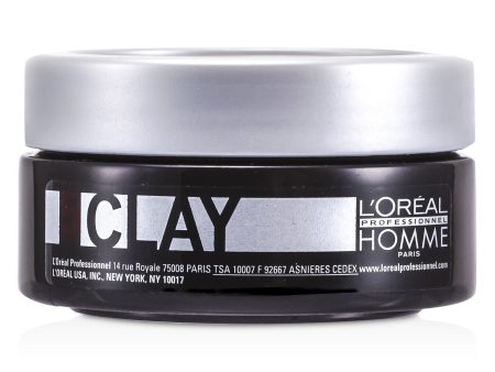 L Oreal Professionnel Homme Clay (Strong Hold Matt Clay)  50ml 1.7oz For Cheap