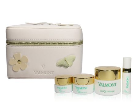 Valmont Deto2x Cream Loves You Set : Prime Renewing Pack 15ml+Prime B-Cellular 5ml+Pime Contour 5ml+Deto2x Cream 25ml  4pcs + 1case For Discount