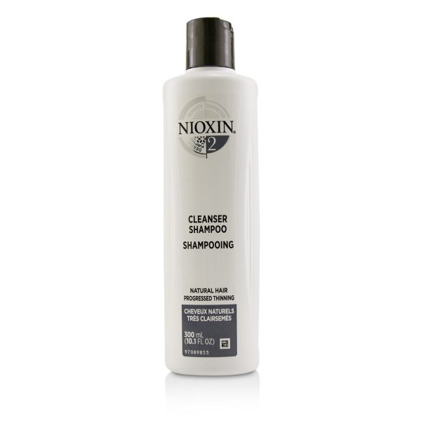 Nioxin Derma Purifying System 2 Cleanser Shampoo (Natural Hair, Progressed Thinning)  300ml 10.1oz Supply