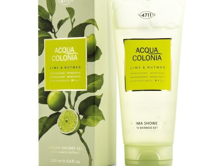 4711 Acqua Colonia Lime & Nutmeg Aroma Shower Gel  200ml 6.8oz Sale