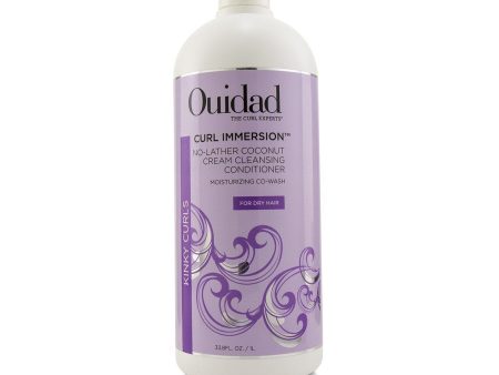 Ouidad Curl Immersion No-Lather Coconut Cream Cleansing Conditioner (Kinky Curls)  1000ml 33.8oz For Discount