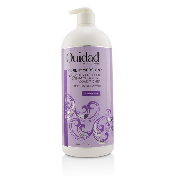 Ouidad Curl Immersion No-Lather Coconut Cream Cleansing Conditioner (Kinky Curls)  1000ml 33.8oz For Discount